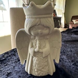 Christmas Candle Angel  Holder